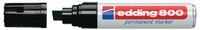 edding Viltstift 800 schuin 4-12mm zwart | 5 stuks