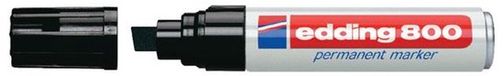 edding Viltstift 800 schuin 4-12mm zwart | 5 stuks