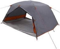 vidaXL Backpacking Tent 4-persoons Grijs en Oranje