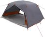 vidaXL Backpacking Tent 4-persoons Grijs en Oranje