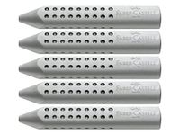 FABER-CASTELL Grip 2001 Gummen, Grijs, 5 Stuks