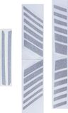 ABUS Spare Parts Helmen Reflector Sticker Set HYBAN 2.0