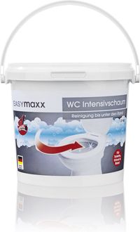 EASYmaxx WC Oxy Active foam diepe zelfreiniger voor toiletten, bidets en urinoirs - emmer van 1,5 kg (Made in Germany)