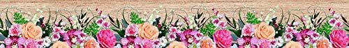 Bloemen AG Design WB 8240 Rand zelfklevend - muurrand kleurrijk 0,14 x 5 m