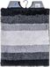 Wicotex Bidetmat WC Mat Toiletmat Regenboog Zwart Antislip 50x60cm