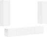 vidaXL Tv-meubelset - 3 stuks - Wit