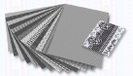 Folia 46709 - motiefkarton zwart - wit gesorteerd, 50 x 70 cm, 270 g/m², 13 vellen