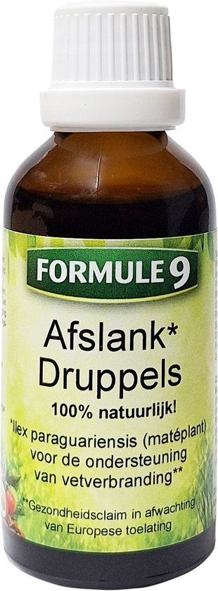 Natupharma Afslankdruppels- 9 kruidenmix met Mate & Guarana 50ml