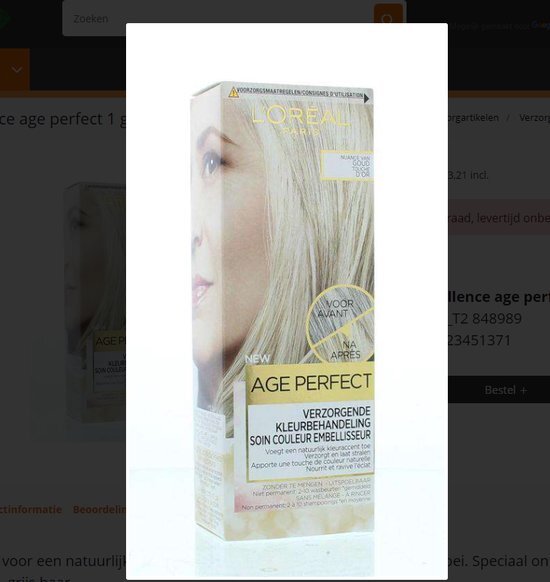 L'Oréal Age Perfect Color Age Perfect Verzorgende Kleurbehandeling - Nuance van Goud