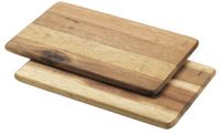 Metaltex snackplank set van 2 – acaciahout, FSC-gecertificeerd, 23 x 15 cm, hout