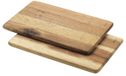 Metaltex snackplank set van 2 – acaciahout, FSC-gecertificeerd, 23 x 15 cm, hout