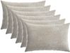 vidaXL Kussensloop 6 stuks Lichtgrijs 30 x 50 cm Katoensatijn