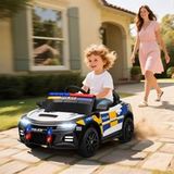 Voiture électrique de police 12V pour enfants