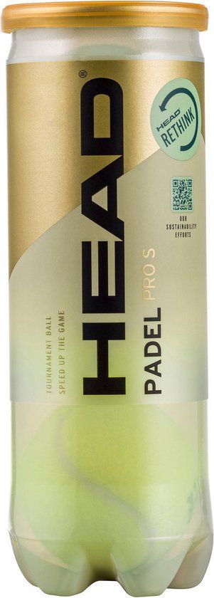 - Head Padel Pro S Padel Ballen - 1 Blik (3 Ballen) - Geel