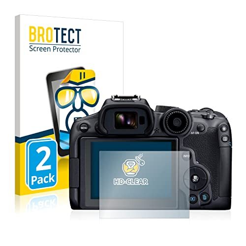 brotect 2x Schermbeschermer compatibel met Canon EOS R7 Screen protector transparant