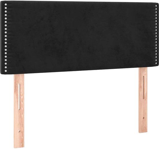 vidaXL Hoofdbord 100x5x78/88 cm Zwart Fluweel