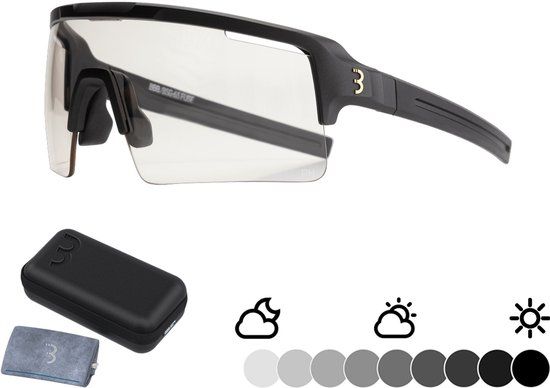 BBB Cycling Fuse PH Fotochromatische Fietsbril - Mat Zwart - Unisex