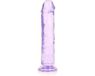 Shots - RealRock REA153PUR1 - Straight Realistic Dildo Suction Cup - 8'' / 20 - Purple
