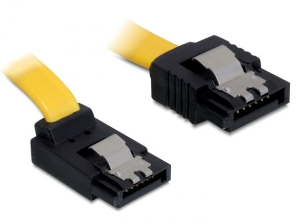 DeLOCK SATA Kabel - 0.7m - Geel