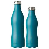 Dowabo thermosfles dubbelwandig Earth Collection Petrol - 750 ml - Blauw