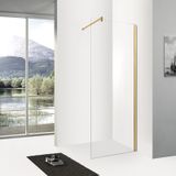 Easy Clean paroi de douche 10 mm 80x200 cm Or inclus profil et barre