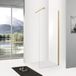 Easy Clean paroi de douche 10 mm 80x200 cm Or inclus profil et barre