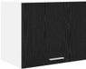 vidaXL Hangkast Zwart Eiken en Wit 50 x 31 x 40 cm Bewerkt hout