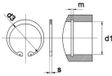 Kobout B.V. Borgring Din472 125X4Mm V Boring - 5 Stuks