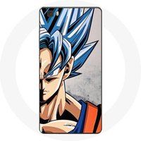 Maniacase Etui voor Huawei P8 Anime Dragon Ball Goku Blauw Haar