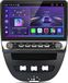 Peugeot 107, Citroën C1, Toyota Aygo (2005-2014) 2+64GB 10.1-inch autoradio met Carplay, Android 15, GPS-navigatie, Bluetooth, Wi-Fi, stuurwielbediening, DAB+ RDS, en USB-aansluiting