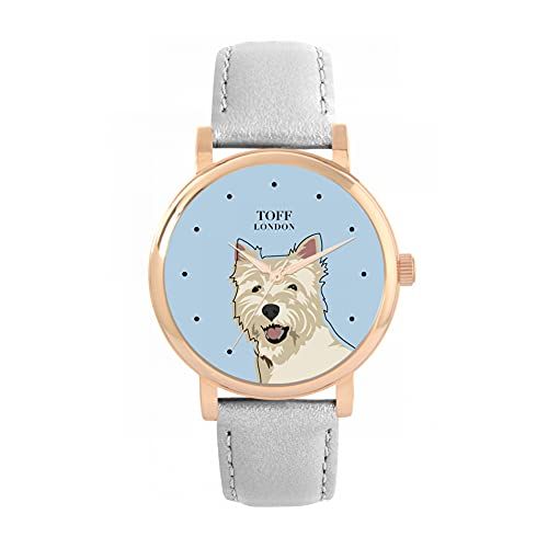 Toff London West Highland Terrier Hoofd Hondenhorloge - 5059656813798