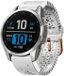 By Qubix Qubix - Geschikt voor Garmin bandje - 20mm Quickfit - Flower siliconen bandje - Wit - Geschikt voor Garmin Fenix 8 - 43mm
