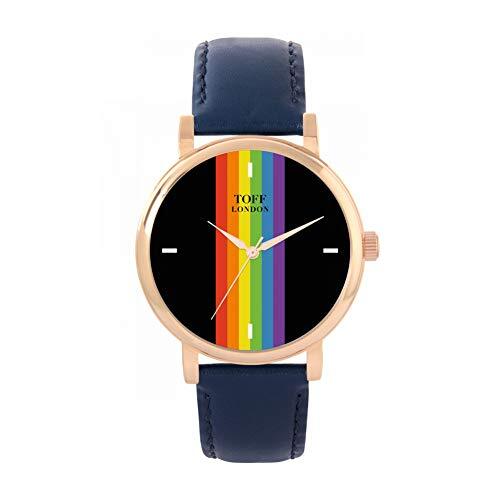 Toff London Pride Linear black batons horloge