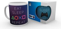 Merchandising PLAYSTATION - Mug - 300 ml - Eat Sleep Repeat