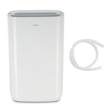 MEDION DH20 luchtontvochtiger (elektrisch, 20 liter/24u, tot 20m², 43db stil, badkamer, slaapkamer, waterreservoir van 5,4 liter, wasstand, timer, vloerrollen, MD12048)