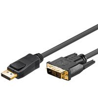 Wentronic 1m DP/DVI - Zwart