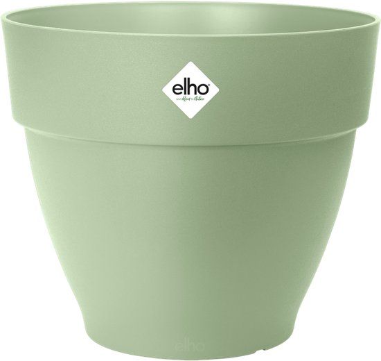 Elho Vibia Campana Rond 40 - Bloempot voor Buiten - Ø 39.0 x H 33.4 cm - Pistachegroen