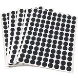 Adsamm® | 540 viltglijders | Ø 10 mm | zwart | rond | meubelglijders van vilt zelfklevend 3,5 mm dik