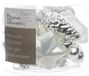 Decoris 12 Glazen figuren 4 cm mix winter wit zilver kerst Kerstballen