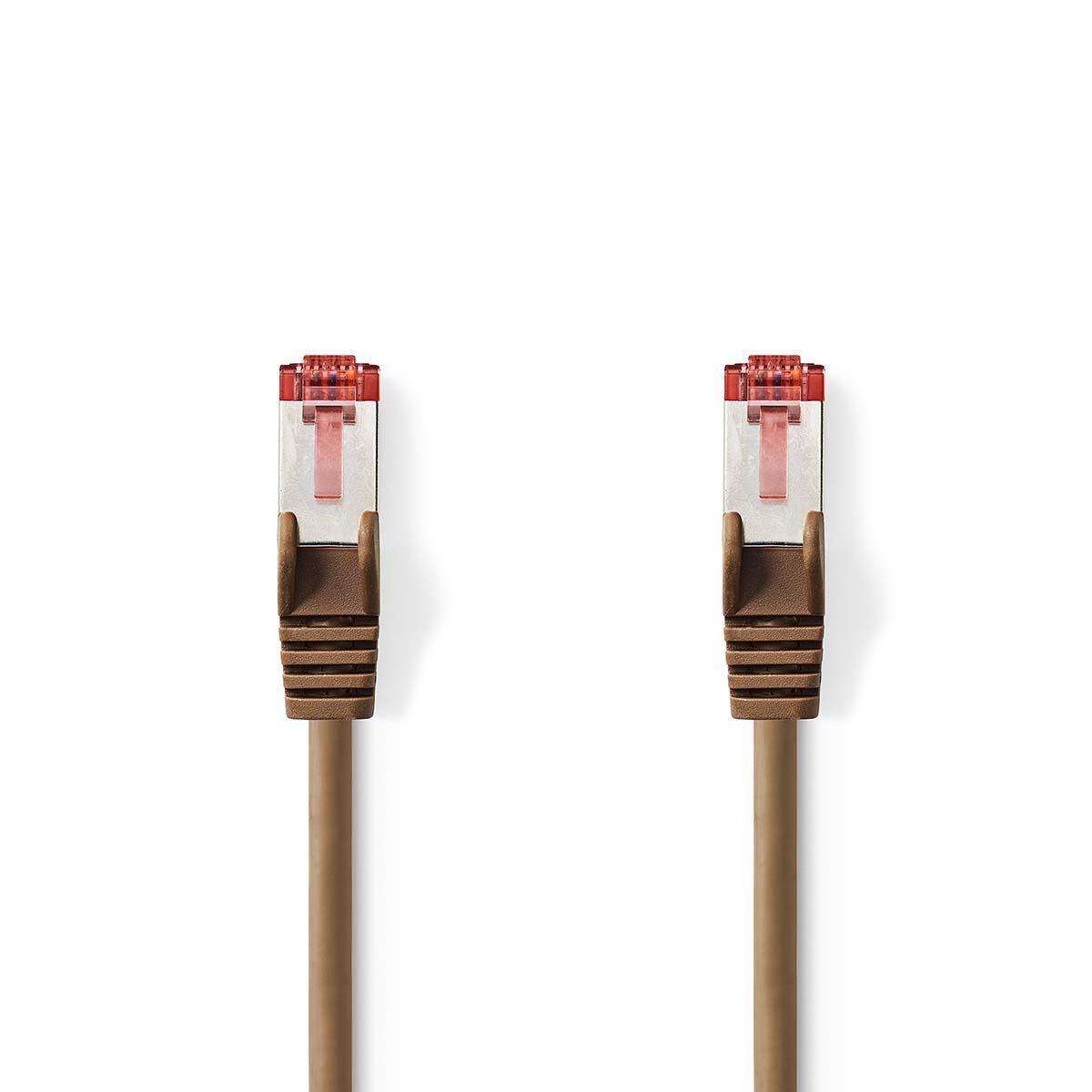 Nedis CCGP85221BN100 Netwerkkabel 10m Bruin
