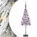 vidaXL Kerstboom met 150 LED-lampjes, wit, 120 cm, gemaakt van PE en staal