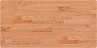 vidaXL Tafelblad - rechthoekig - 80x40x2,5 cm - massief beukenhout