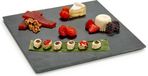 Kinvara Planche de service - 30 x 30 cm - Ardoise - Carré - Gris