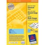 Avery Universal Labels, Blue 105x37mm