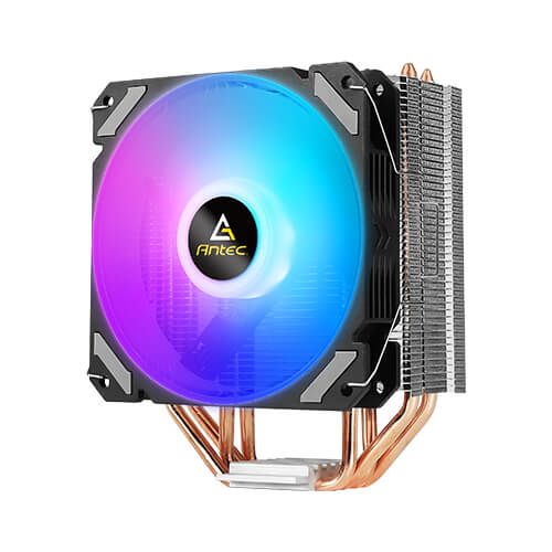 Antec A400i CPU Cooler - 120mm - Multi-Color LED - Compatible with Intel/AMD Sockets