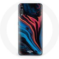 Maniacase Hoesje voor Huawei p20 Abstracte textuur blauw zwart rood