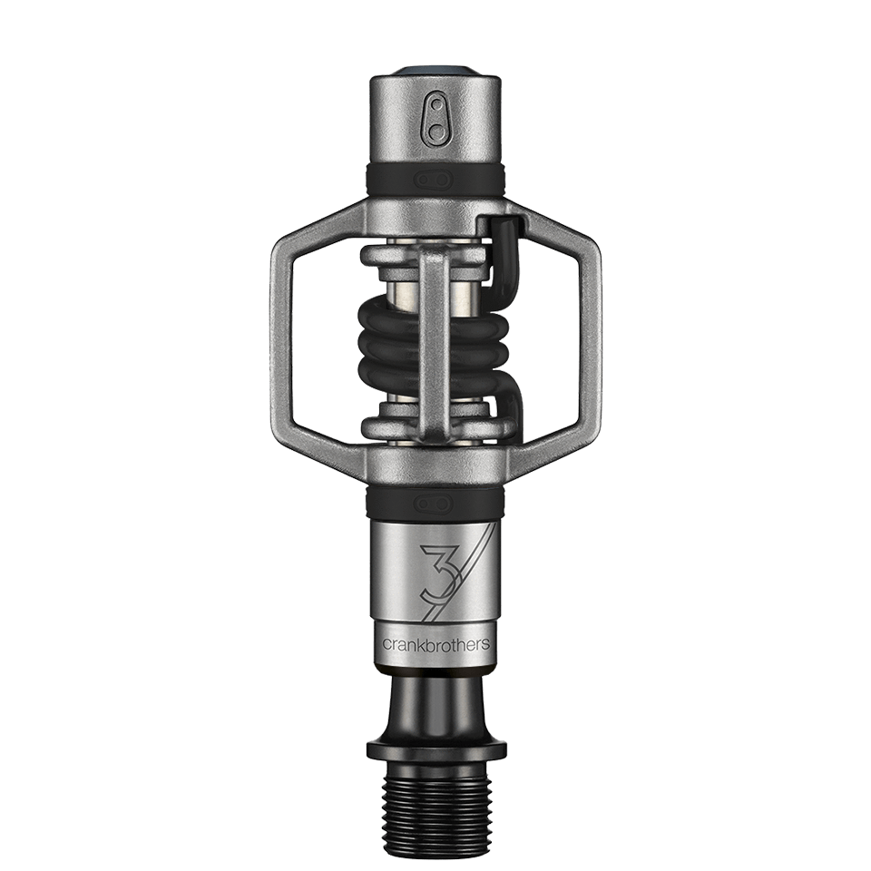 Crankbrothers Eggbeater 3 zwart, Gesatineerd staal