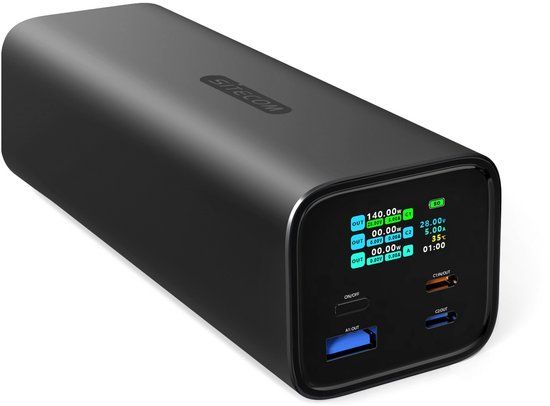 Sitecom - PB-1002 - 140W Power Delivery Powerbank - 27000 mAh - Zilver