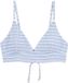 WE Fashion Dames bikini top met structuur Light blue