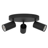 EGLO Connect Telimbela-z Plafondlamp - Zwart - GU10 - 345 Lumen